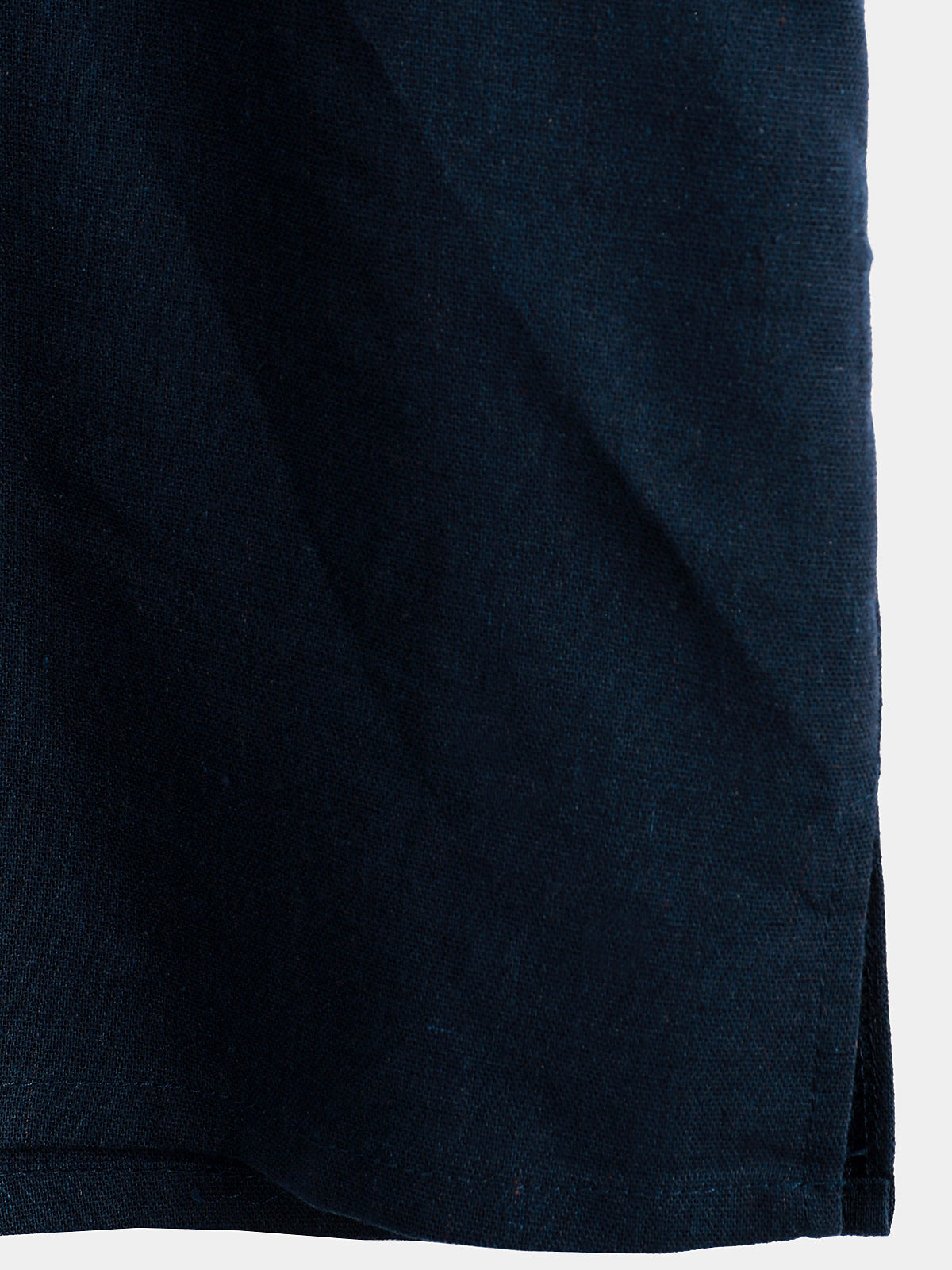 Chemise pour Homme en Couleur Unie avec Col Haut et Bouton Moyen, avec Poche Frontale