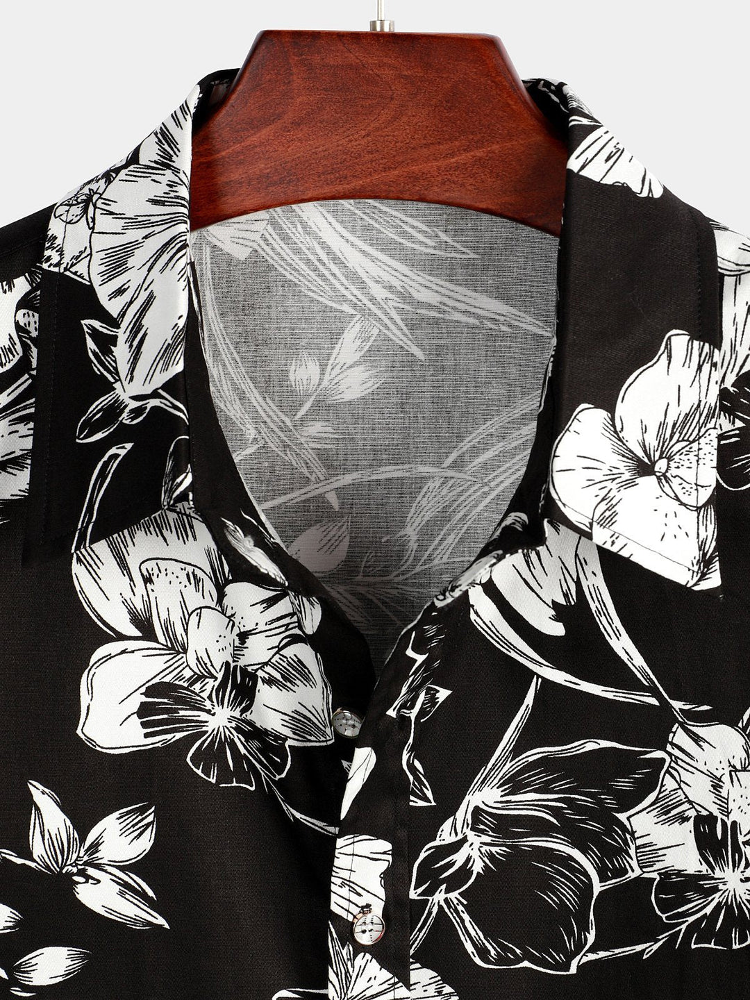 Chemise hawaïenne tropicale en coton à fleurs pour homme