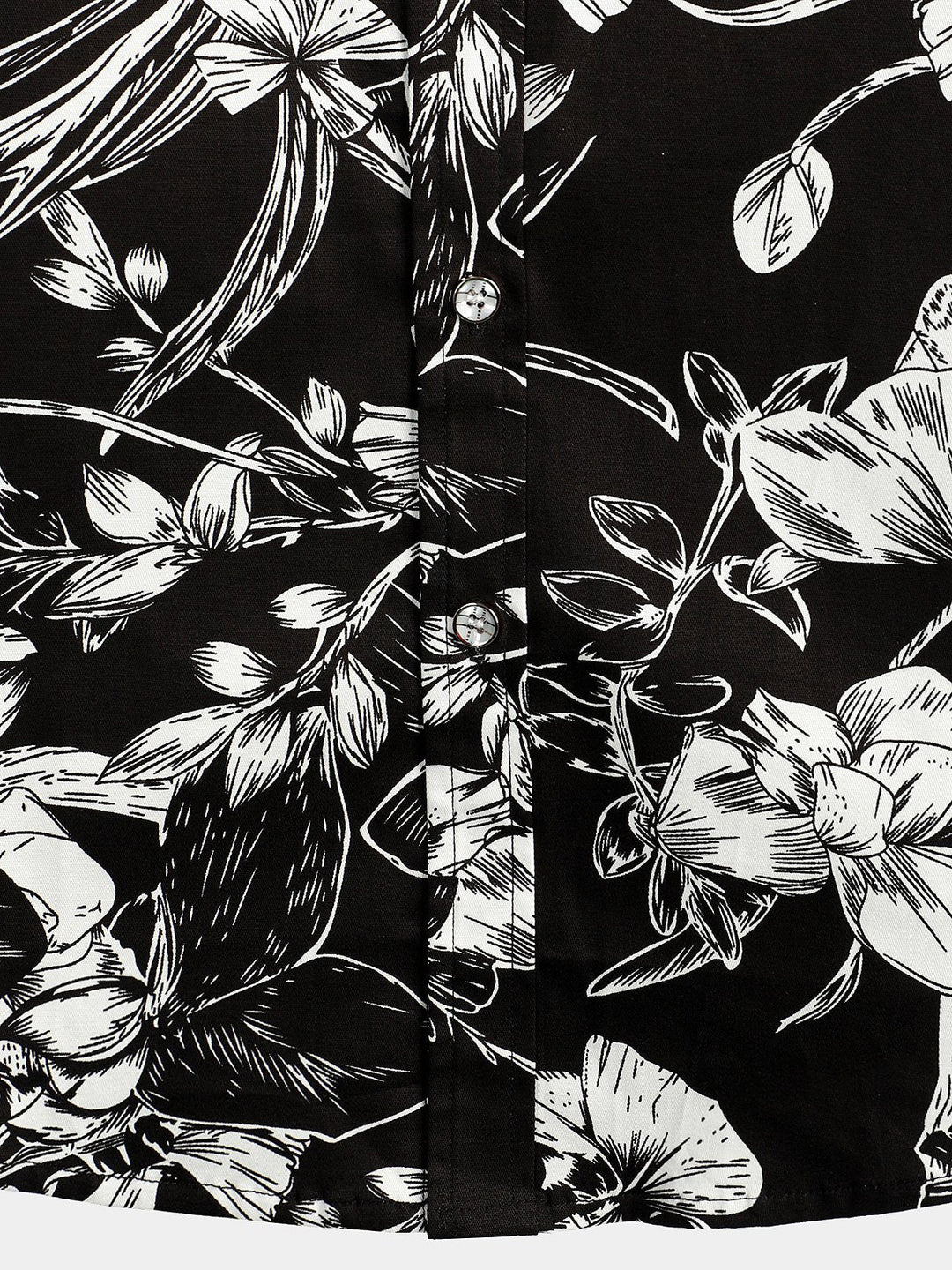 Chemise hawaïenne tropicale en coton à fleurs pour homme