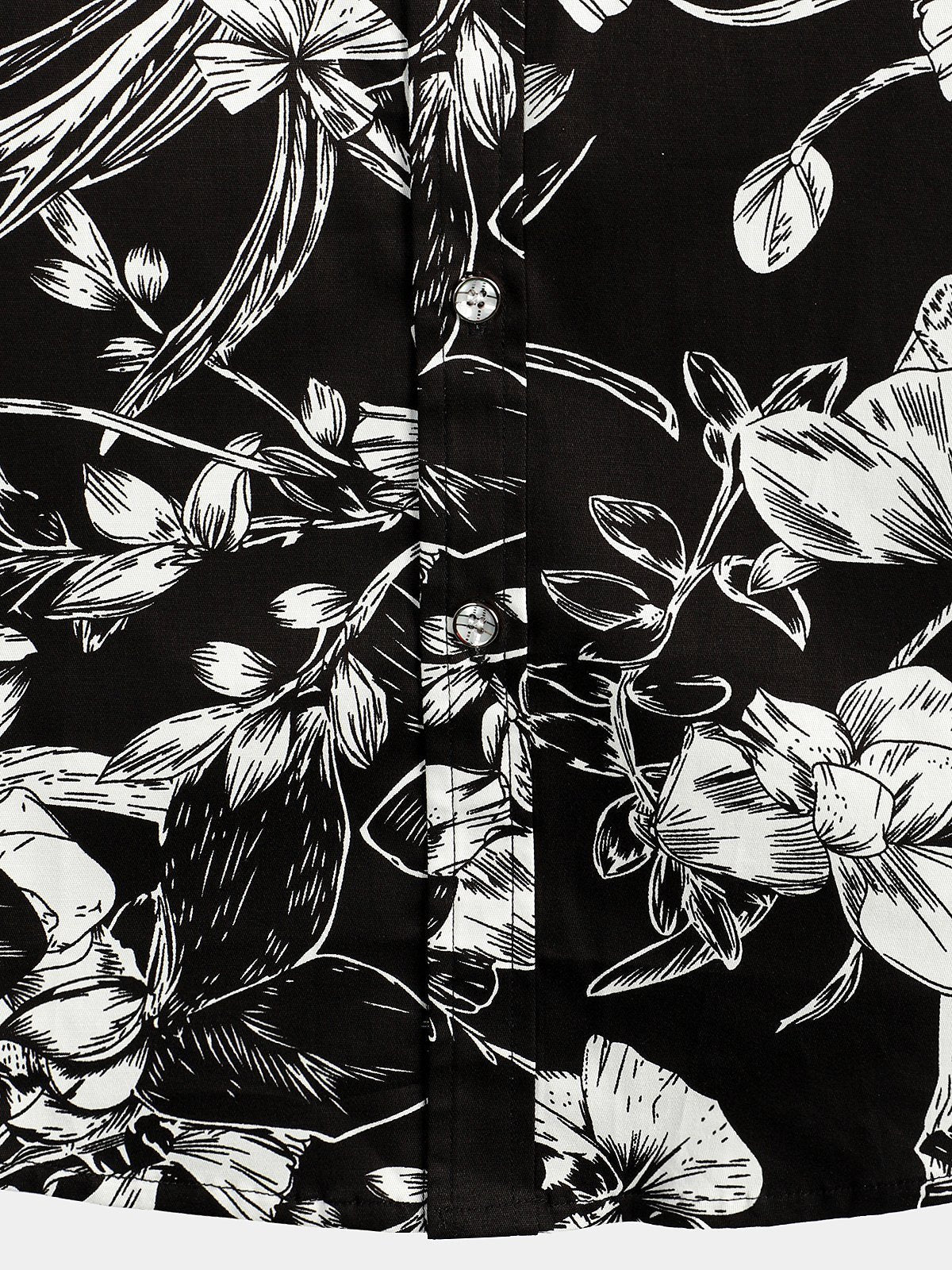 Chemise hawaïenne tropicale en coton à fleurs pour homme
