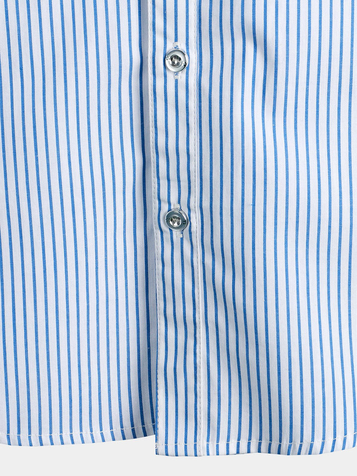 Chemise décontractée boutonnée à manches courtes pour hommes