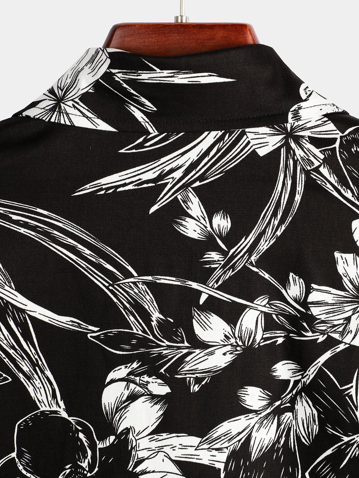 Chemise hawaïenne tropicale en coton à fleurs pour homme