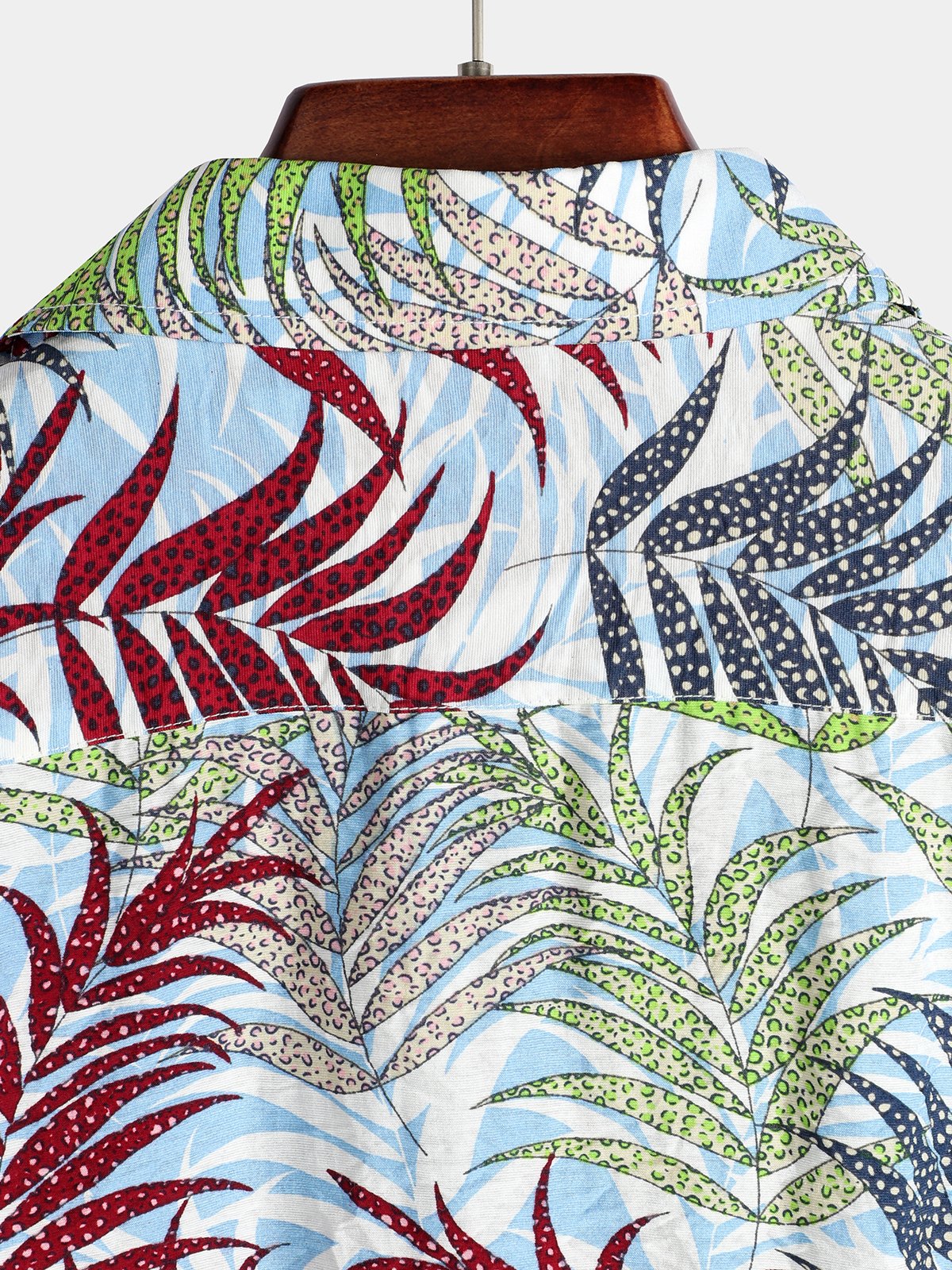 chemise d'homme en pur coton à imprimé style de vacances hawaïennes