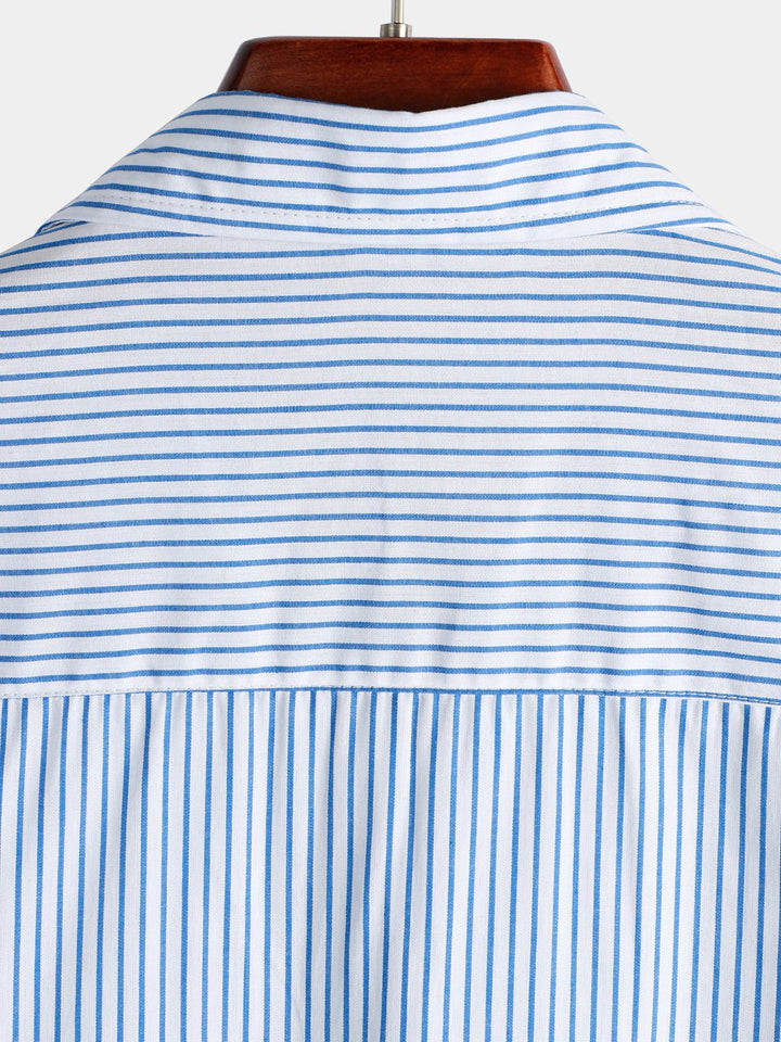 Chemise décontractée boutonnée à manches courtes pour hommes