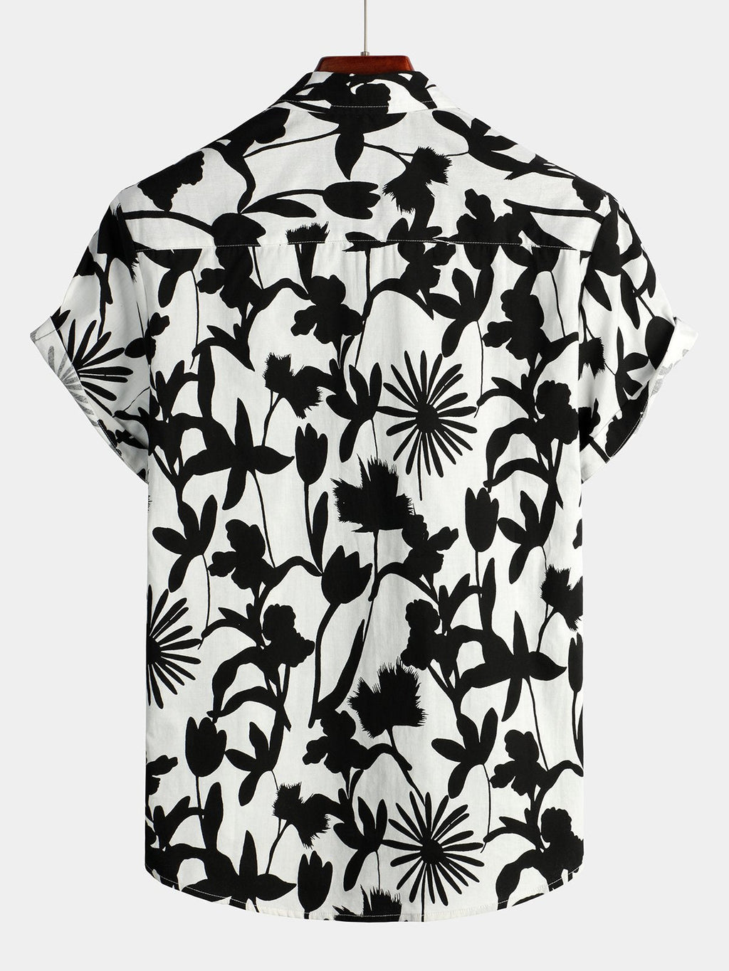 Chemise en coton hawaïen tropical à fleurs