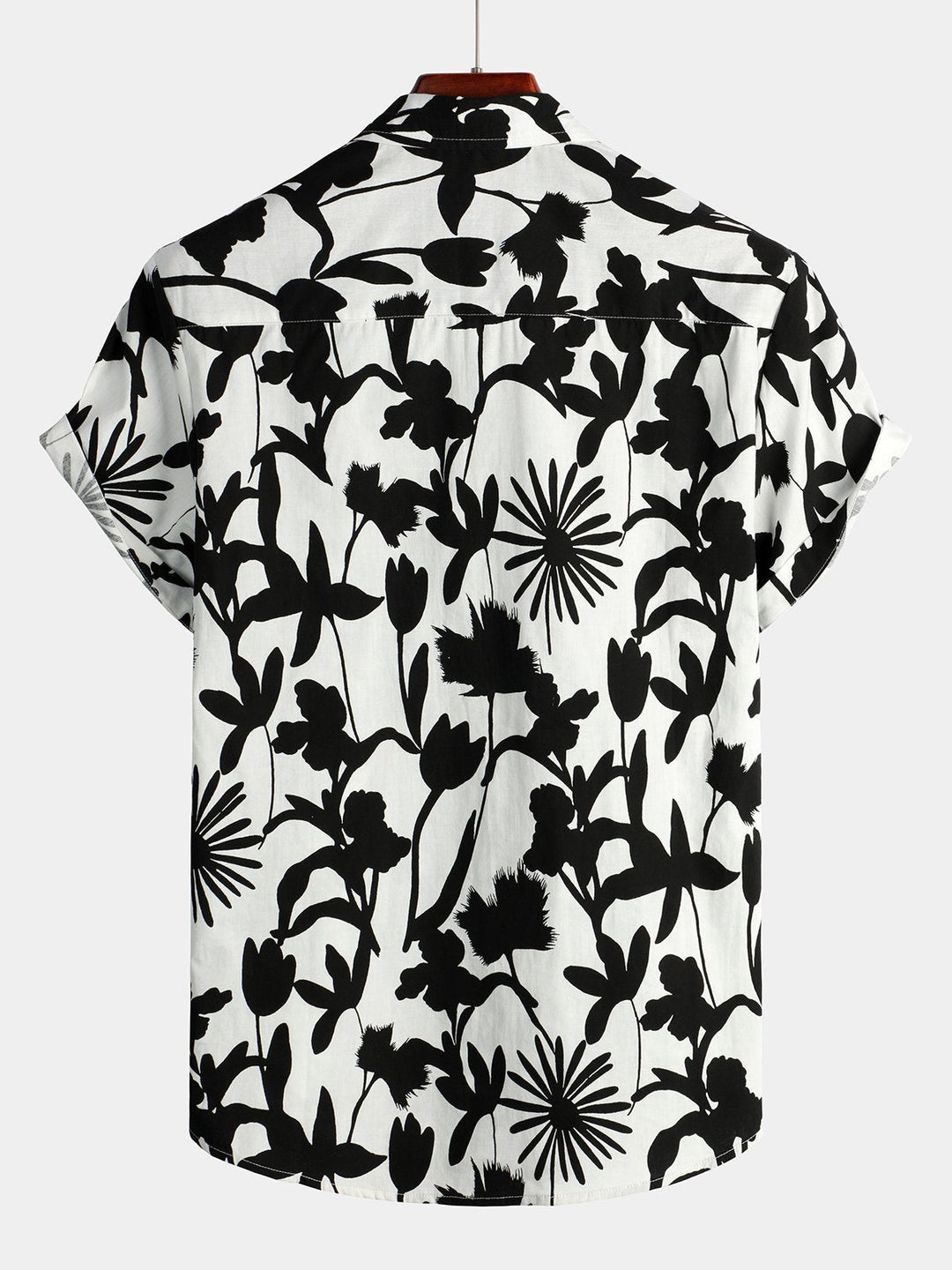 Chemise en coton hawaïen tropical à fleurs