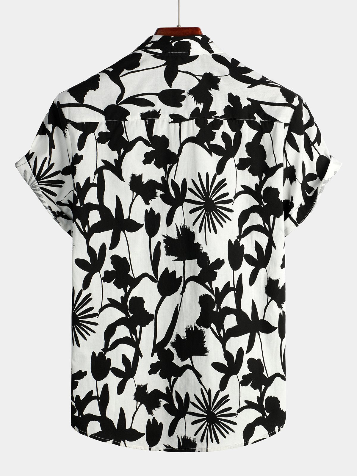 Chemise en coton hawaïen tropical à fleurs