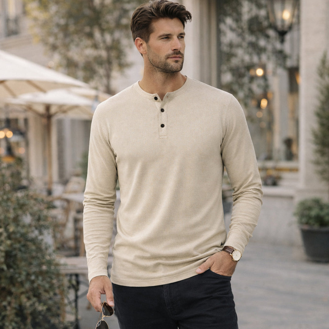 La chemise rétro à rayures texturées pour hommes Meadowwood Ridge