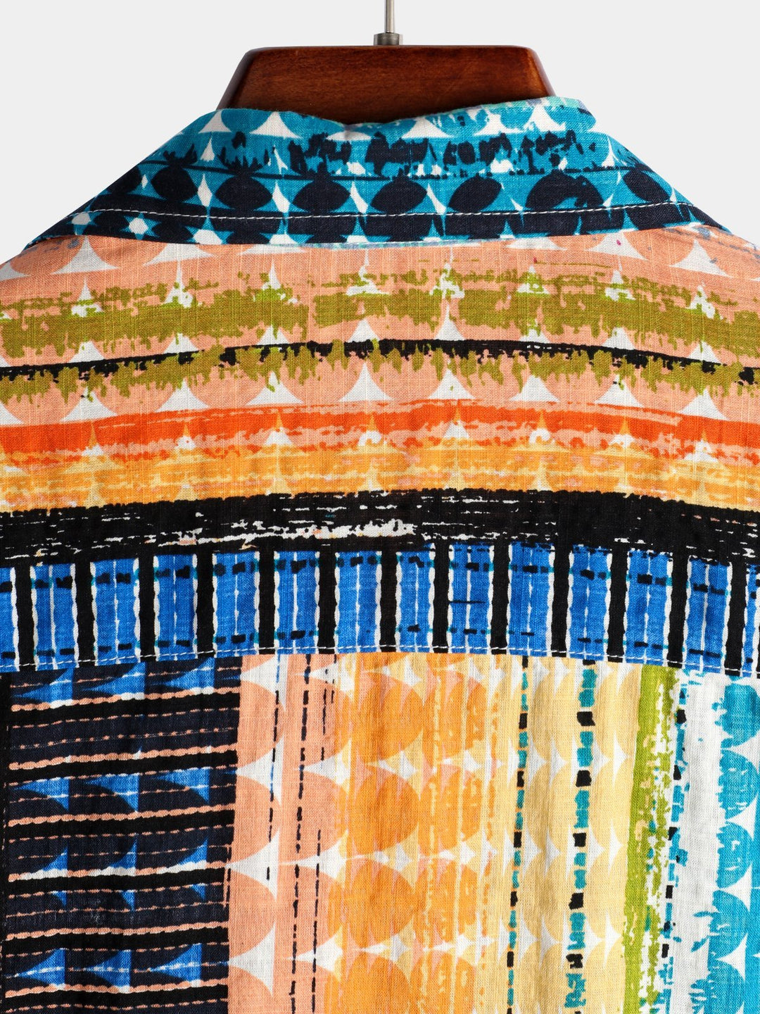 Chemise rayée à manches courtes pour hommes