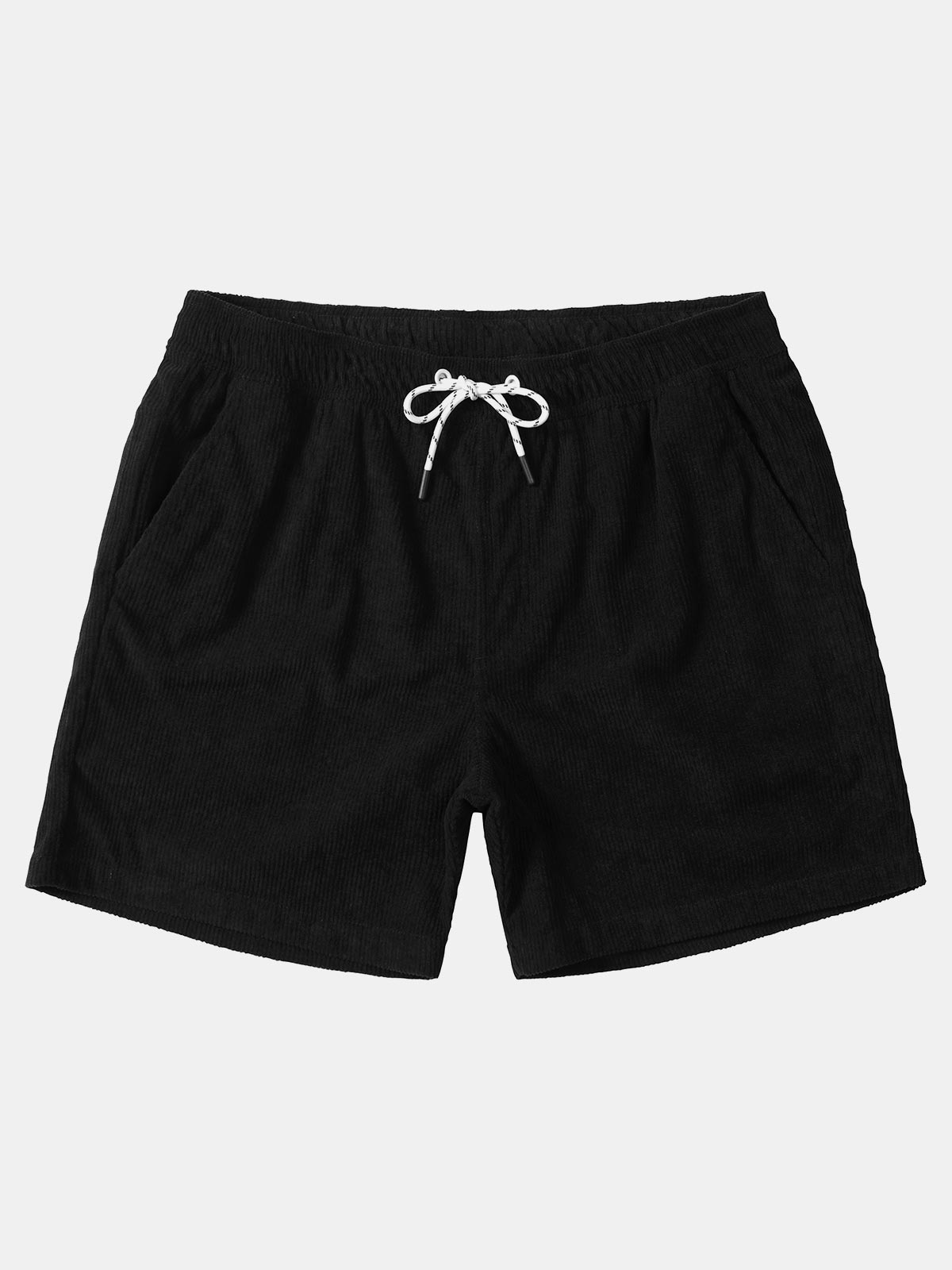 Shorts en Velours Côtelé avec Cordon pour Homme