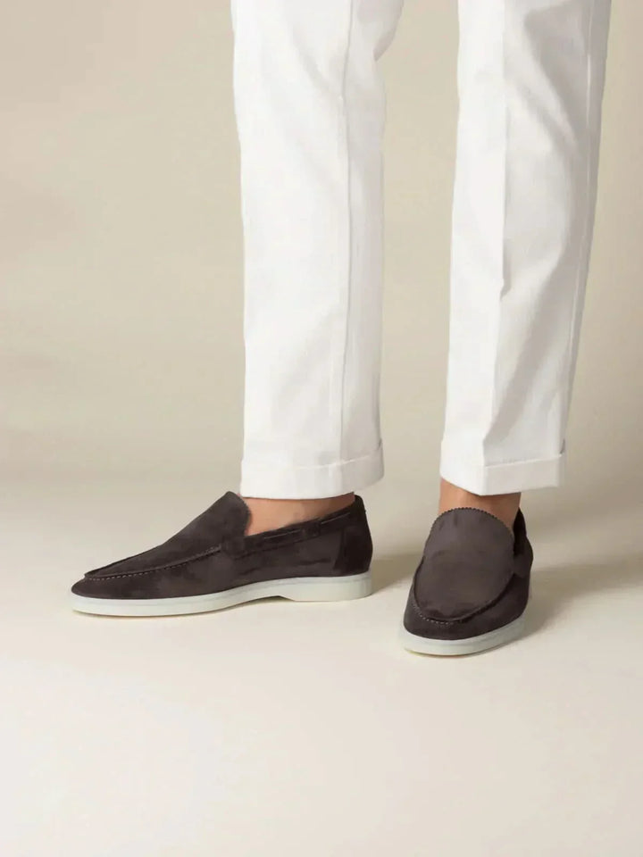 Mocassin Classique en Suède Marron