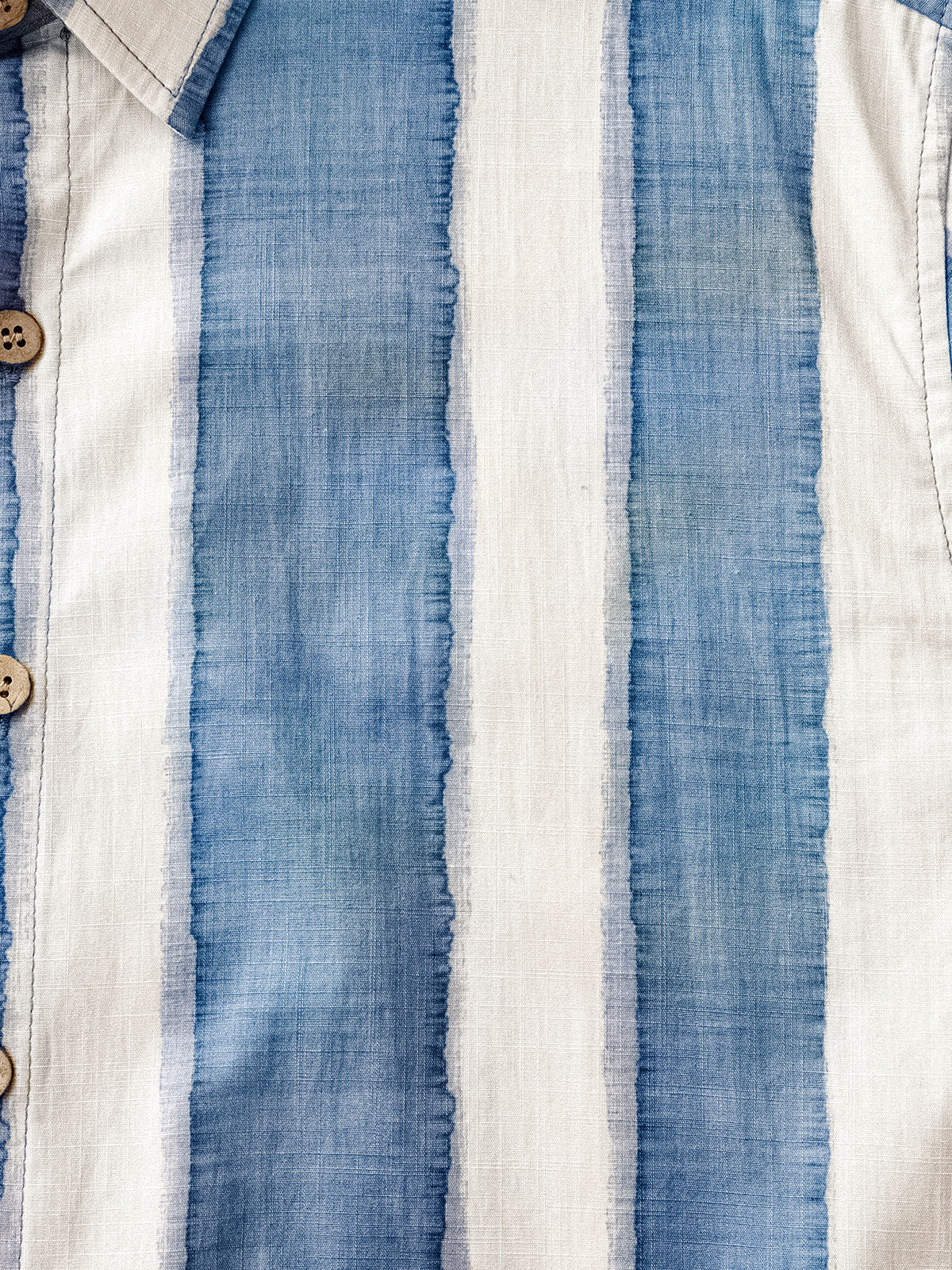 Chemise Rétro Homme Rayée Décontractée Coton Look Plage