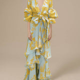 Florence | Robe de cérémonie imprimée en mousselin