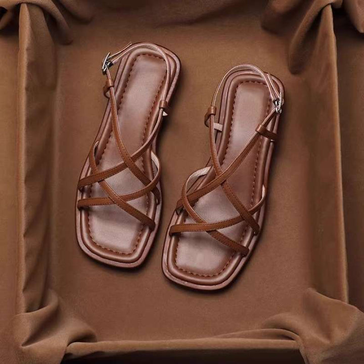 Sandales Vittoria à lanières en cuir italien