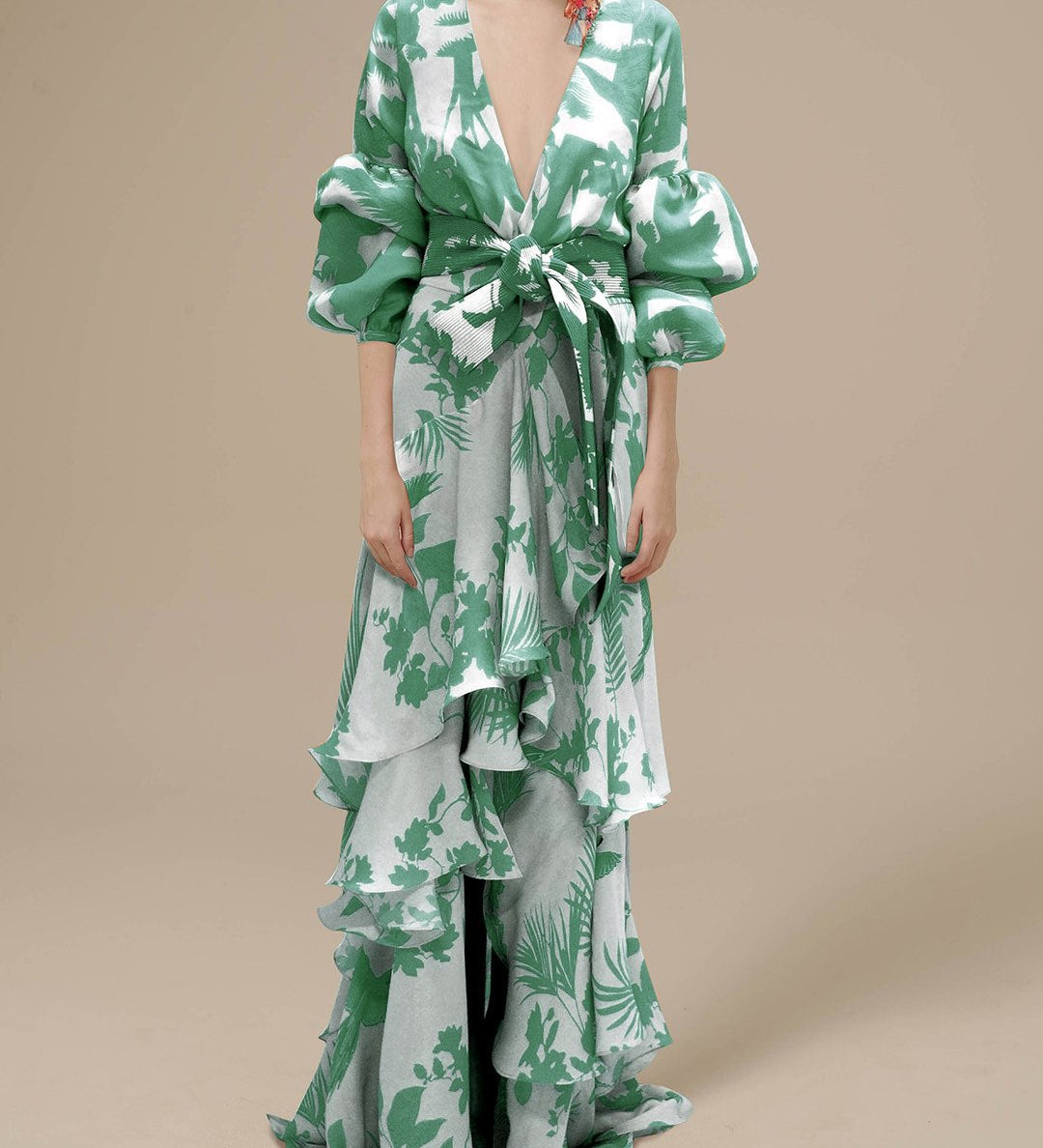 Florence | Robe de cérémonie imprimée en mousselin