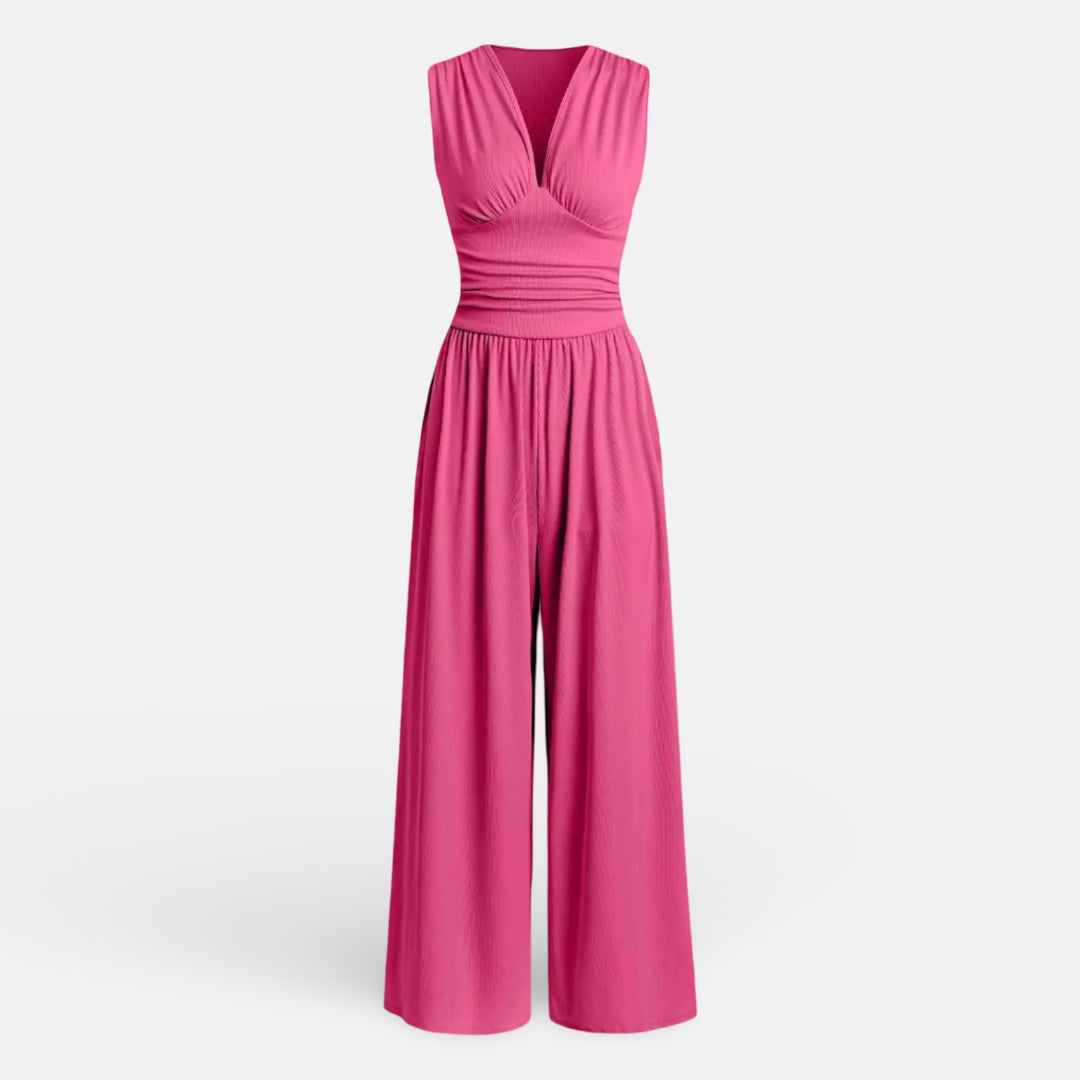 Leonor - Mono Chic Sans Manches de Jambe Longue