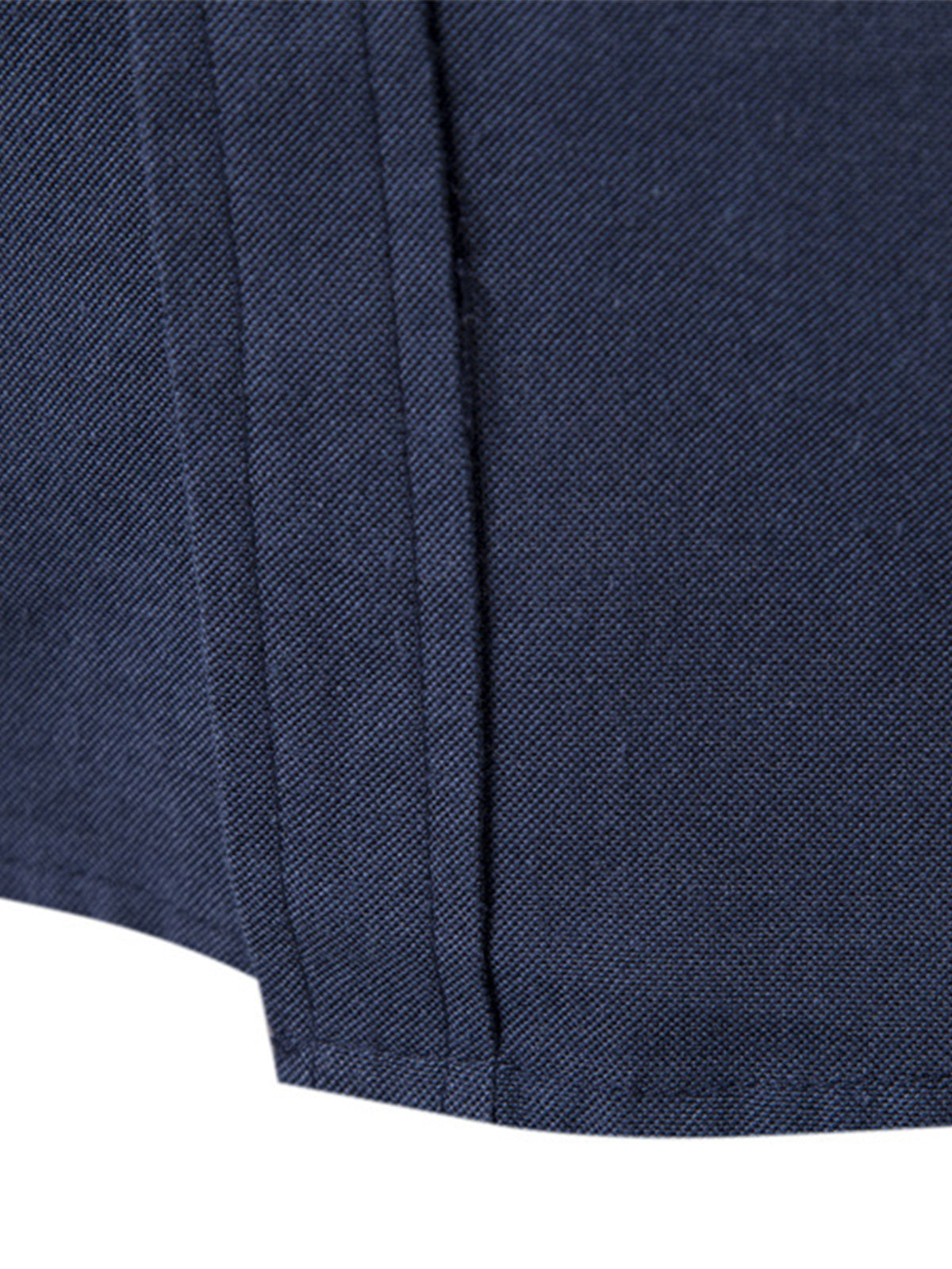 Chemise boutonnée à manches longues en coton respirant pour homme, couleur unie