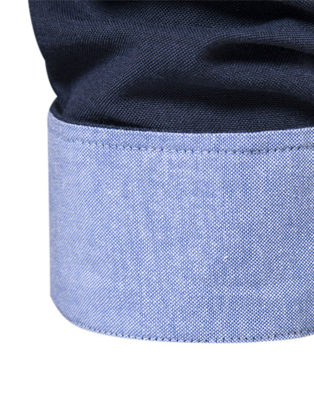 Chemise boutonnée à manches longues en coton respirant pour homme, couleur unie