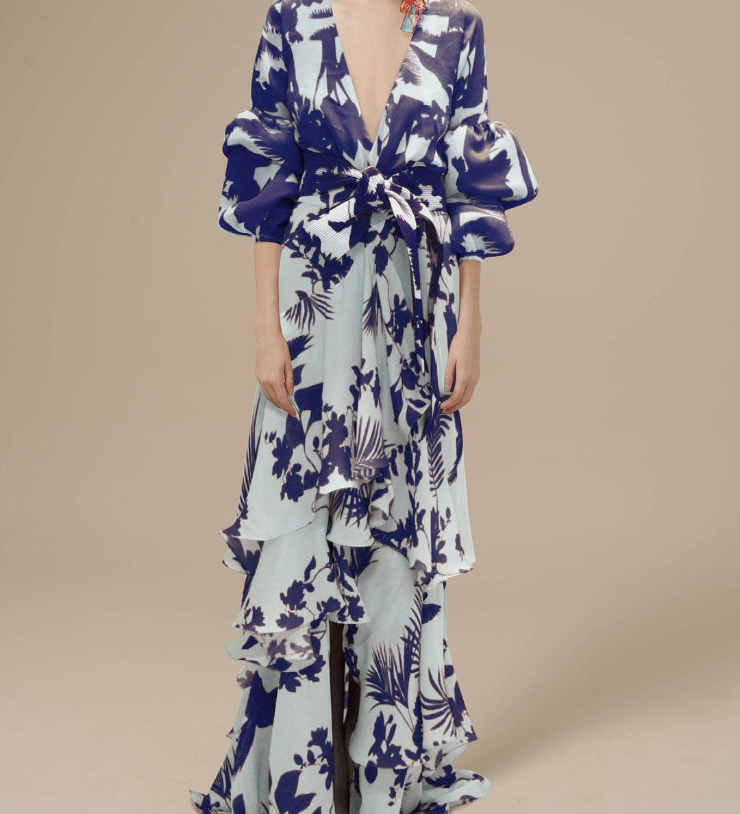 Florence | Robe de cérémonie imprimée en mousselin