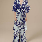 Florence | Robe de cérémonie imprimée en mousselin