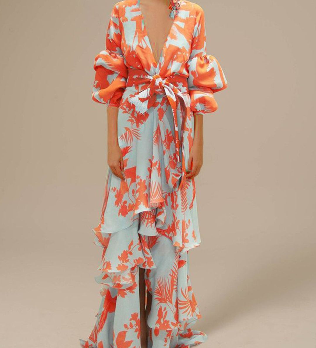 Florence | Robe de cérémonie imprimée en mousselin