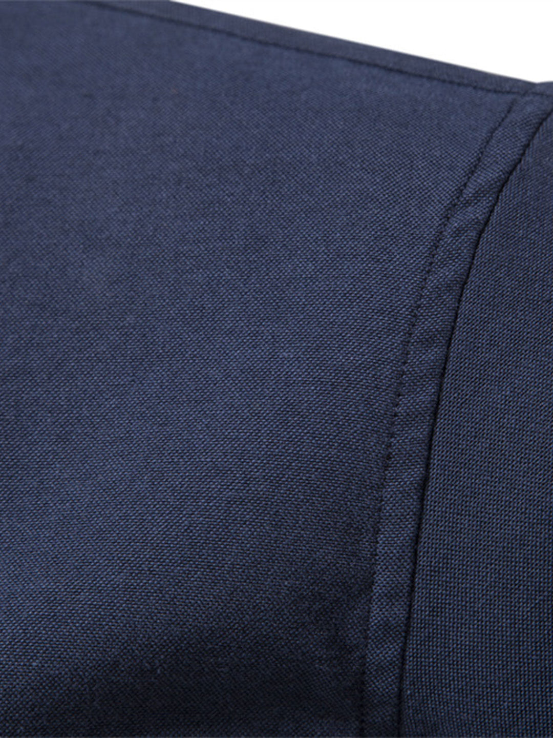 Chemise boutonnée à manches longues en coton respirant pour homme, couleur unie