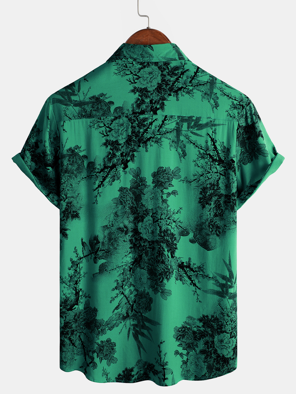 Chemise à manches courtes boutonnée pour hommes, motif floral, vintage, été, rayonne hawaïenne, vacances