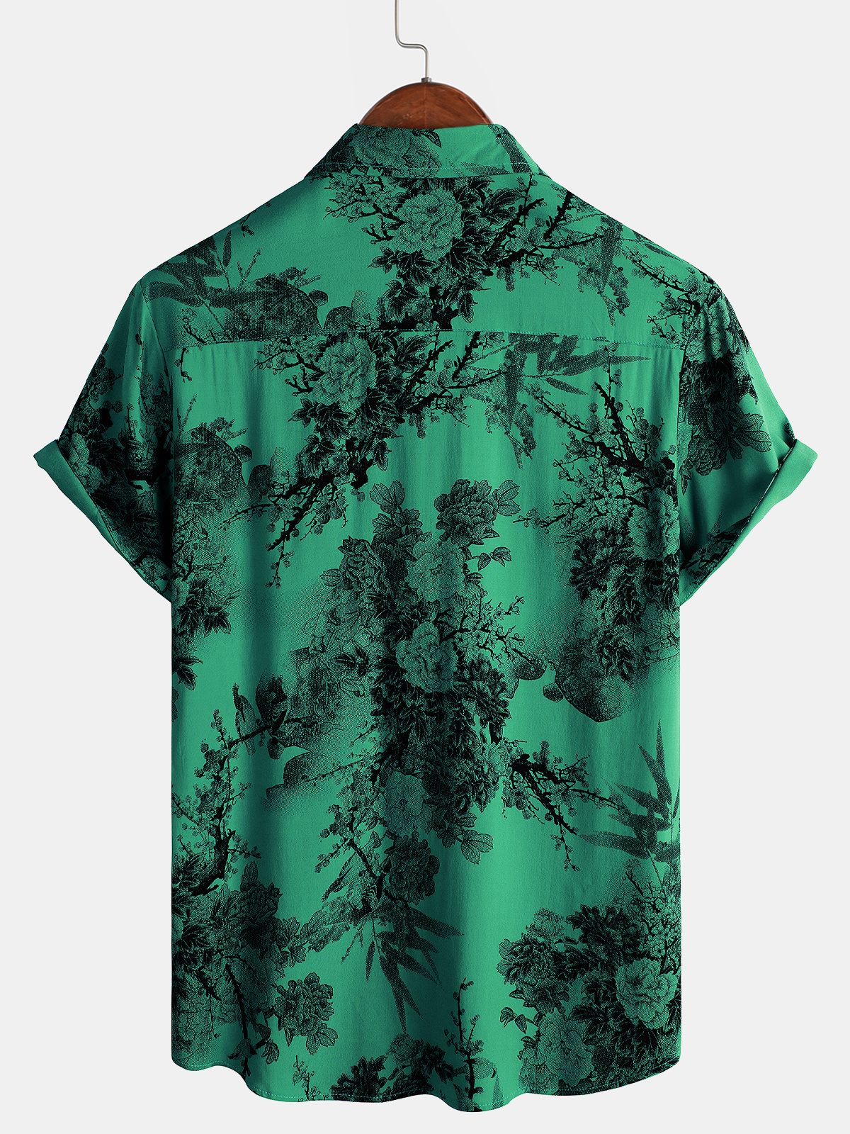 Chemise à manches courtes boutonnée pour hommes, motif floral, vintage, été, rayonne hawaïenne, vacances