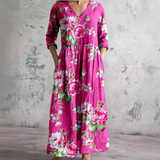Eunice | Robe Blooming Grace avec volants délicats et broderie florale pour femme