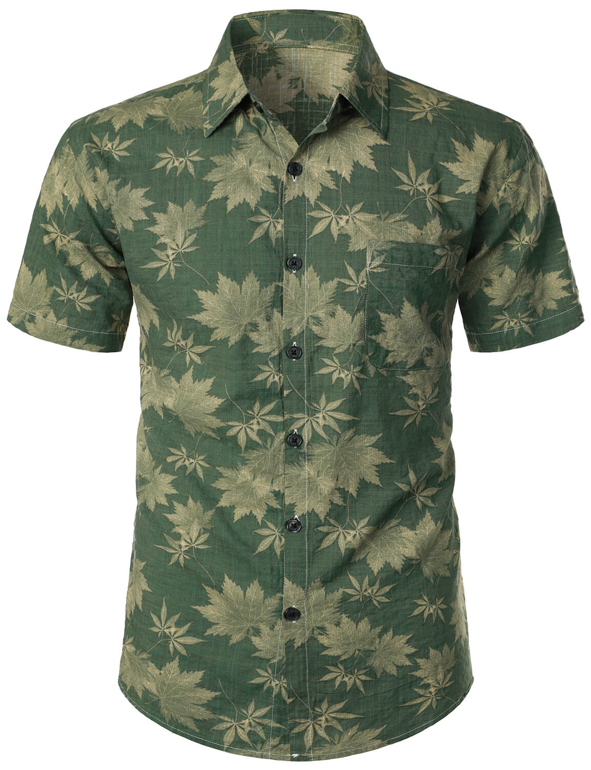 Chemise Hawaïenne Décontractée Rétro pour Homme avec Poche