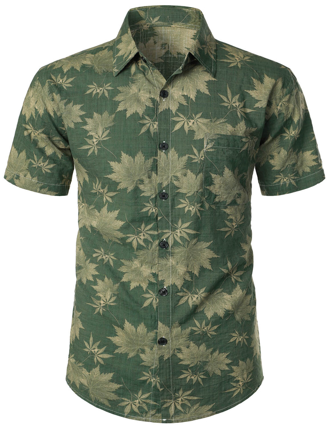 Chemise hawaïenne décontractée à poche pour hommes