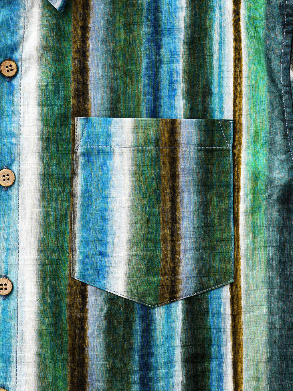 Chemise Homme Rayures Décontractée en Coton Manches Courtes