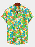 Chemise Hawaïenne à Boutons Tropicale pour Homme