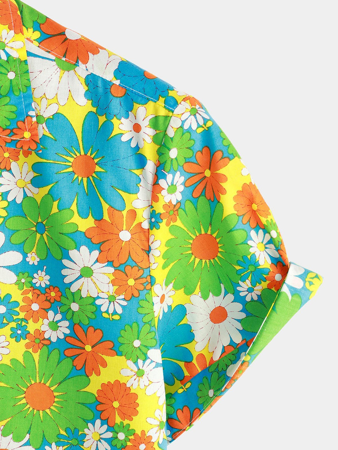Chemise hawaïenne tropicale en coton floral pour homme