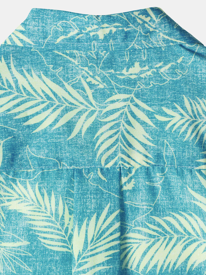 Chemises hawaïennes décontractées à manches courtes et poches pour hommes, à imprimé tropical