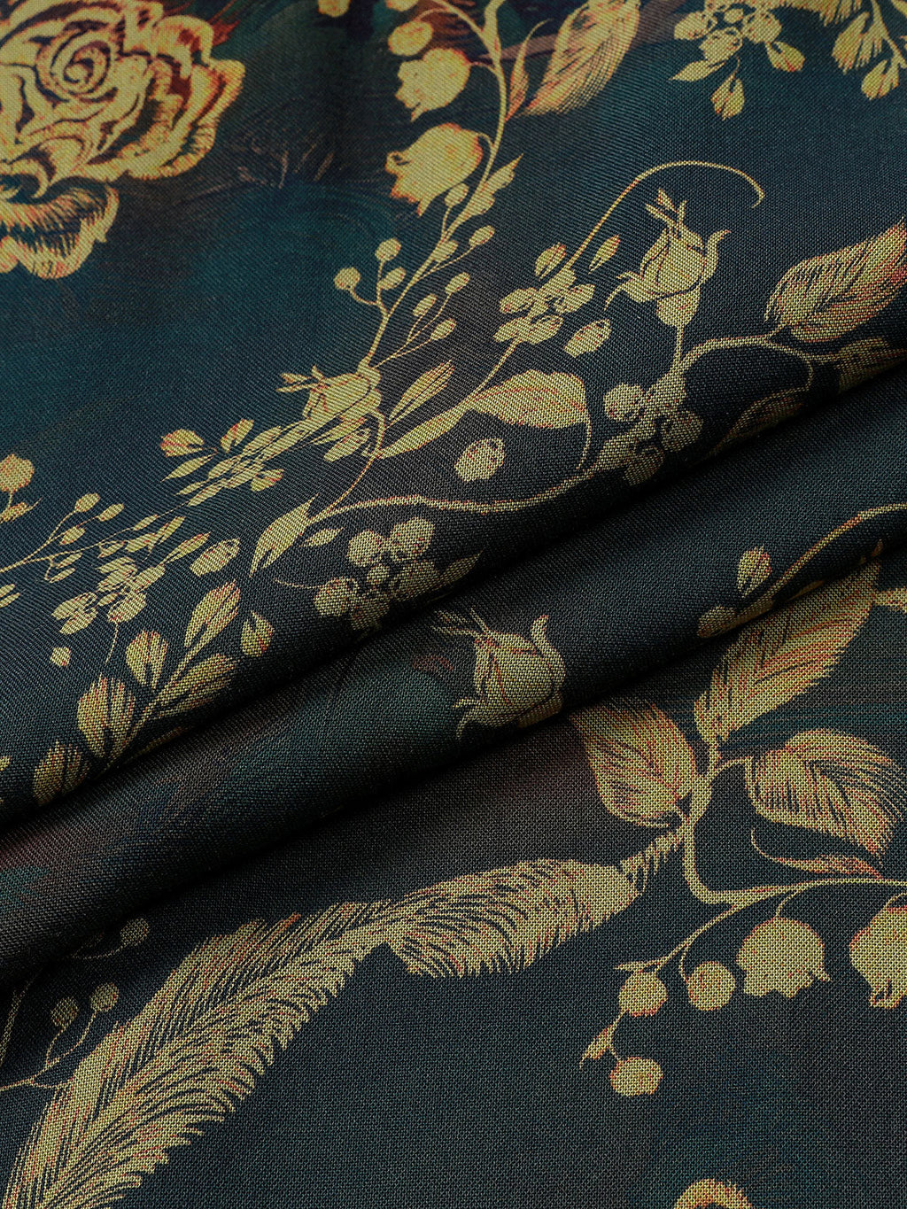 Chemise Vintage à Motif Floral Manches Courtes Boutonnée