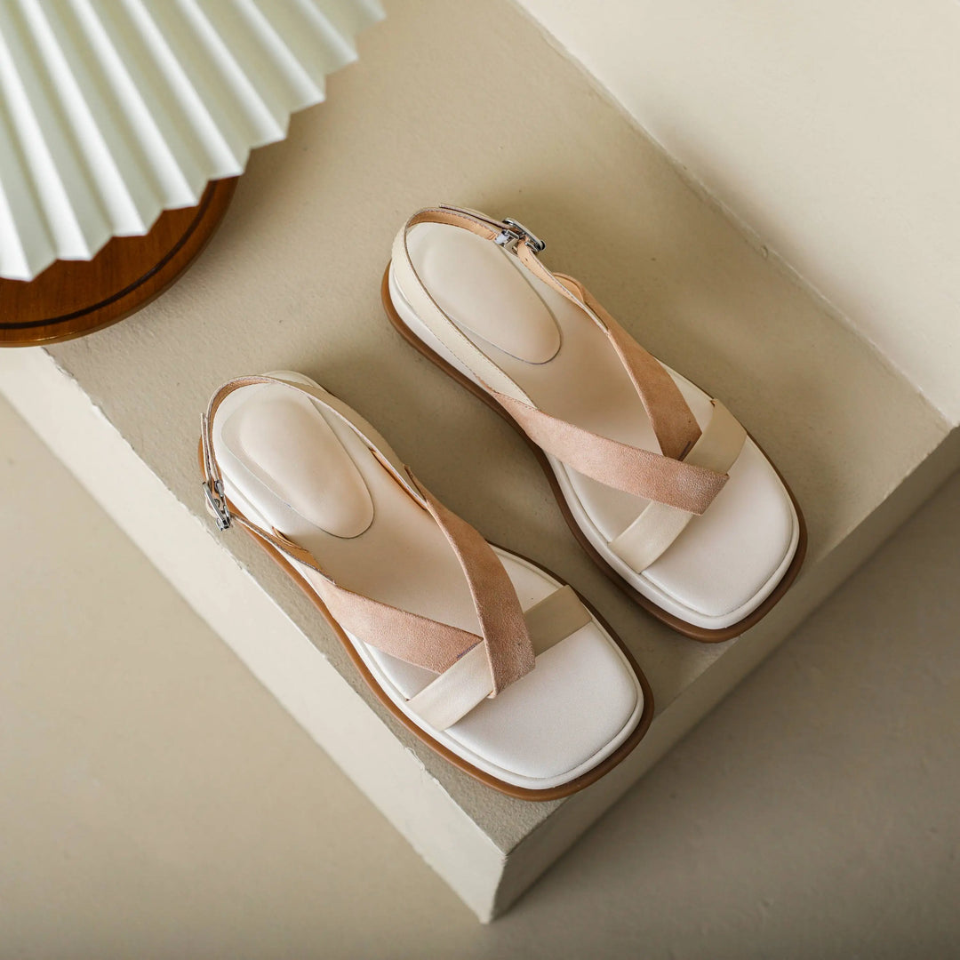 Sandale Plateforme à Brides Croisées Valetta
