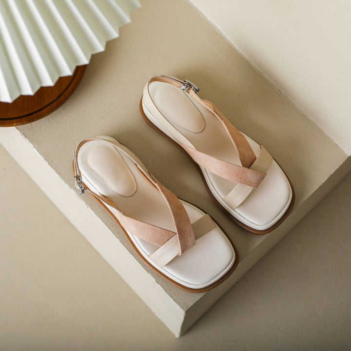 Sandale Plateforme à Brides Croisées Valetta