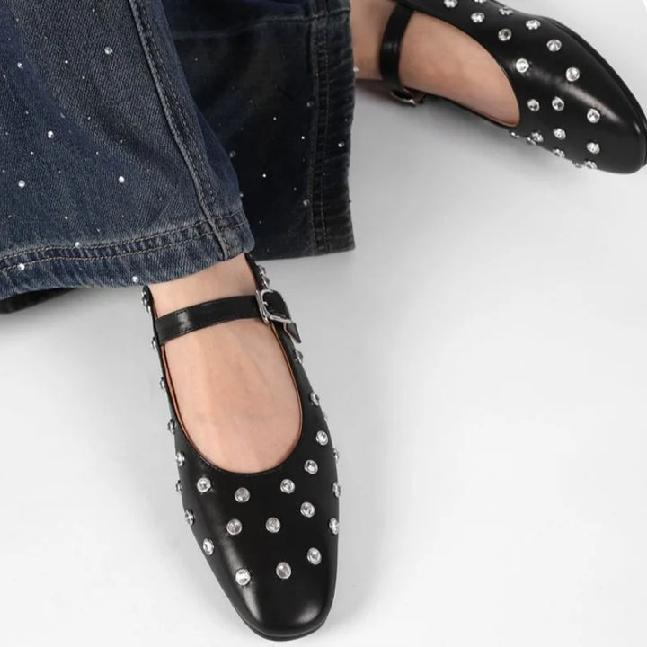 Sandales Mary Jane cloutées Evelyn