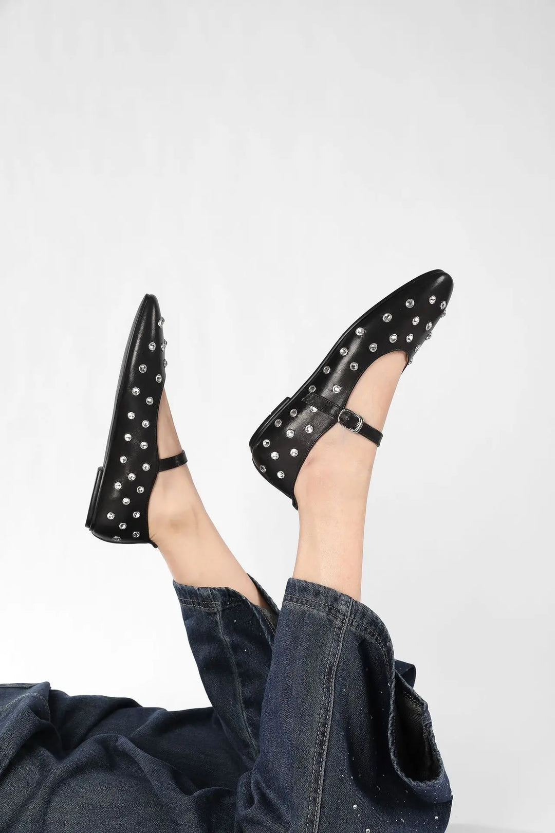 Sandales Mary Jane cloutées Evelyn