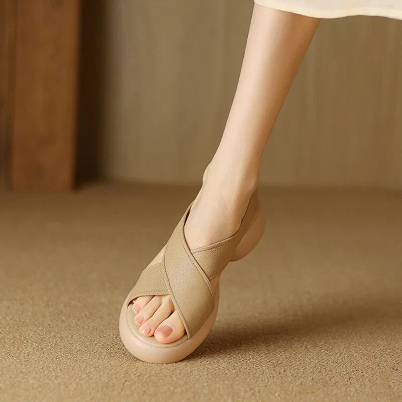 Sandales à brides croisées Emery