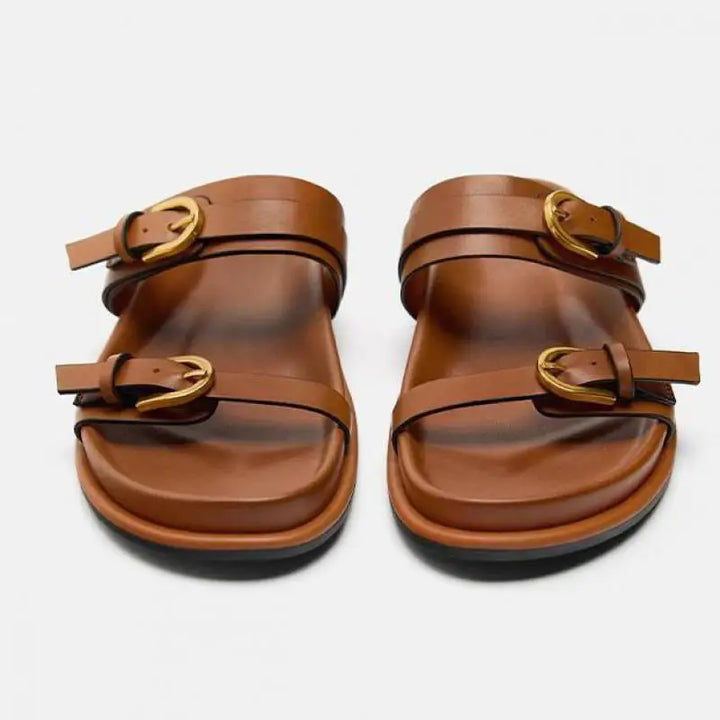Sandales en cuir à boucle Lucia