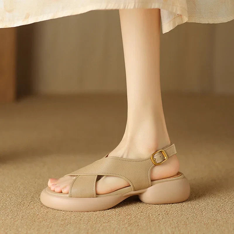 Sandales à brides croisées Emery