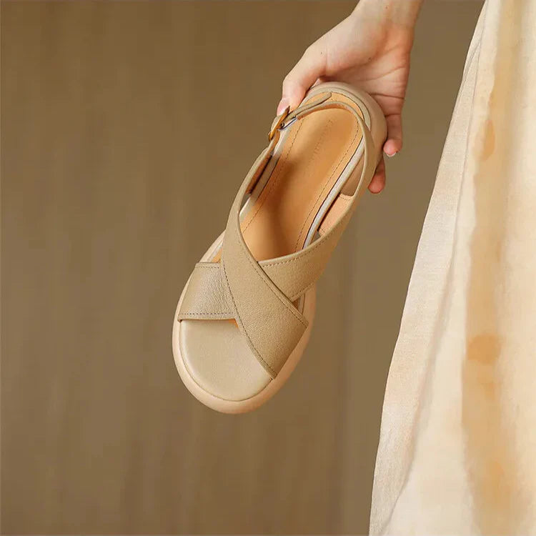Sandales à brides croisées Emery