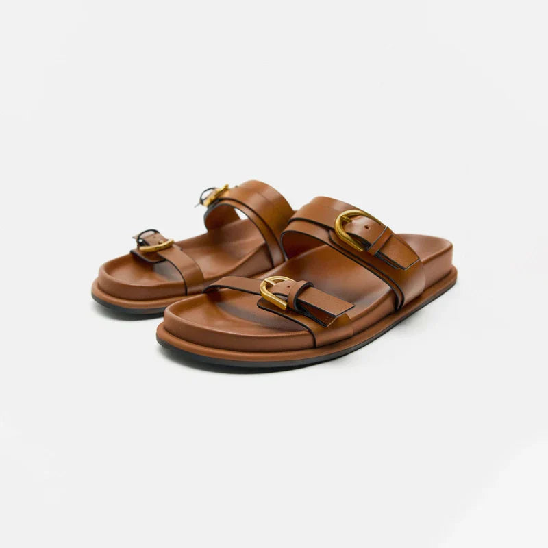 Sandales en cuir à boucle Lucia