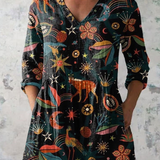 Adeline | Blouse Longue avec Décolleté en V