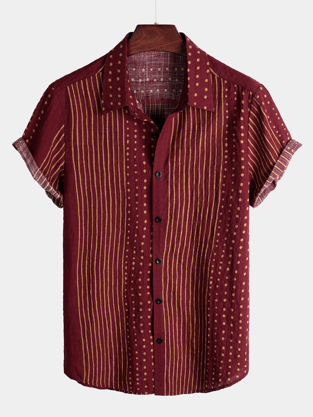Chemise pour Homme à Manches Courtes Rayée