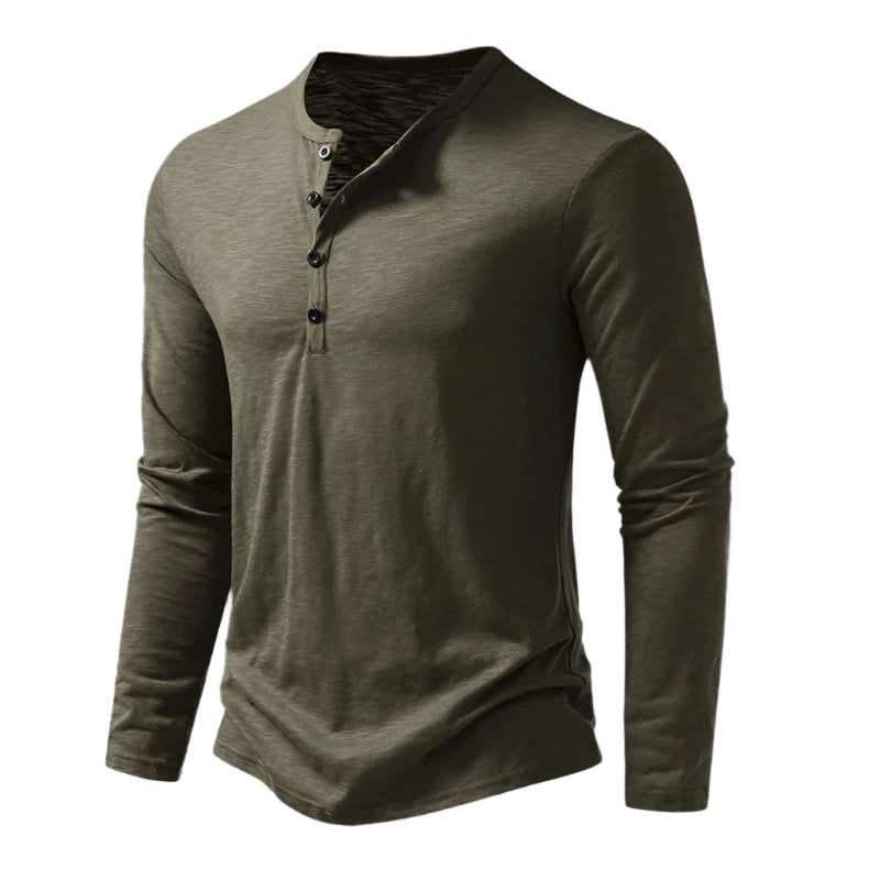 Le Polo en Coton à Manches Longues Cromwell pour Hommes