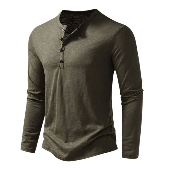 Le Polo en Coton à Manches Longues Cromwell pour Hommes