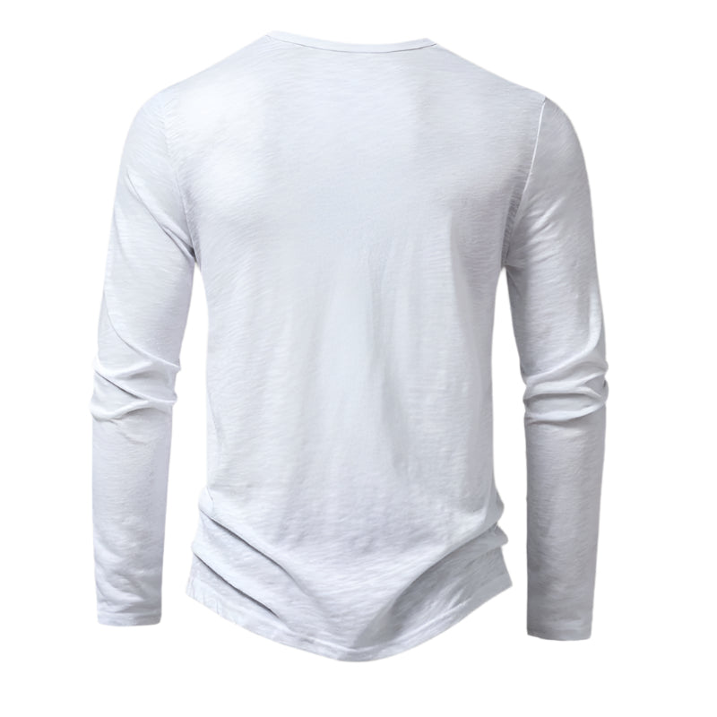 Le Polo en Coton à Manches Longues Cromwell pour Hommes